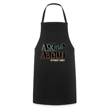 2019 femmes Obama anniversaire cadeau idée - Tablier de cuisine - noir - Devant - AI Model Male 185 dark (185cm)