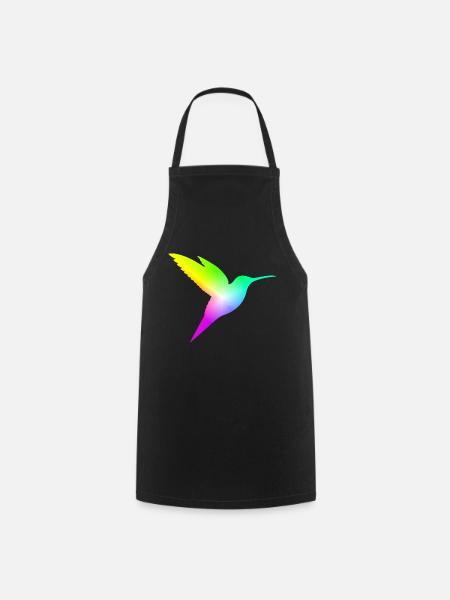 Gradient Bird - Cooking Apron - black
