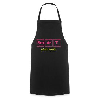 SMART GIRLS ROCK - Elements Perdiode System - Cooking Apron - black - Front - AI Model Male 185 dark (185cm)