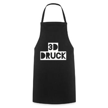 3D Druck Print Filament Shirt Geschenk - Kochschürze - Schwarz - Vorne - AI Model Male 185 dark (185cm)