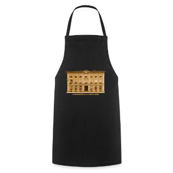 Lengenfeld Town Hall Vogtland Saxony - Cooking Apron - black - Front - AI Model Male 185 dark (185cm)