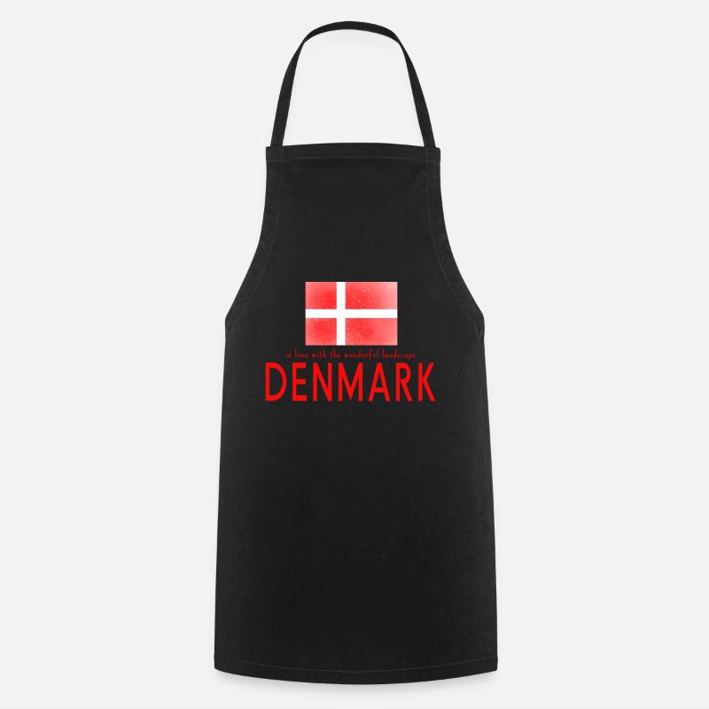 Dänemark Danmark - Kochschürze - Schwarz