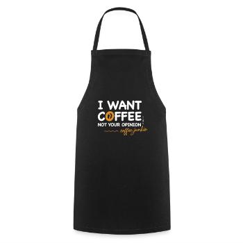 Coffee - Cooking Apron - black - Front - AI Model Male 185 dark (185cm)