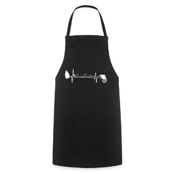 SRI LANKA Battements de cœur - Tablier de cuisine - noir - Devant - AI Model Male 185 dark (185cm)