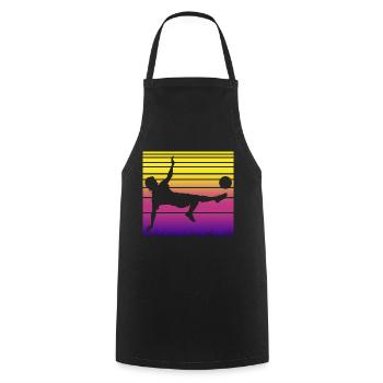 Soccer Soccer Players - Cooking Apron - black - Front - AI Model Male 185 dark (185cm)