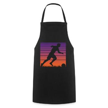 Soccer Soccer Players - Cooking Apron - black - Front - AI Model Male 185 dark (185cm)
