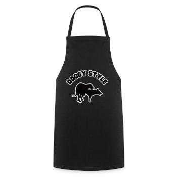 Doggy Style Black Grunge - Cooking Apron - black - Front - AI Model Male 185 dark (185cm)
