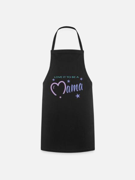 Mama - Kochschürze - Schwarz