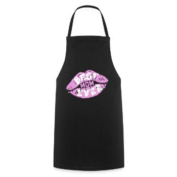 Mom - Cooking Apron - black - Front - AI Model Male 185 dark (185cm)