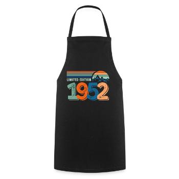 Limitierte Auflage 1952 - Kochschürze - Schwarz - Vorne - AI Model Male 185 dark (185cm)