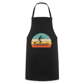 Paddle debout - Tablier de cuisine - noir - Devant - AI Model Male 185 dark (185cm)
