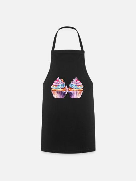 cupcake 2 - Kochschürze - Schwarz