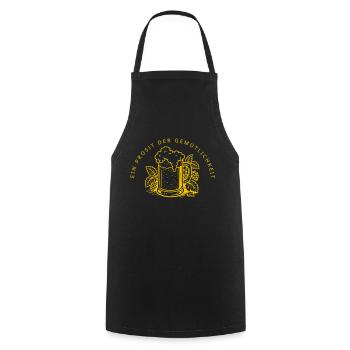 Ein Prosit der Gemütlichkeit - Tablier de cuisine - noir - Devant - AI Model Male 185 dark (185cm)