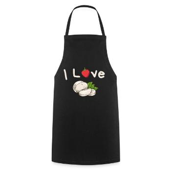 I Love Tomate Mozzarella - Kochschürze - Schwarz - Vorne - AI Model Male 185 dark (185cm)
