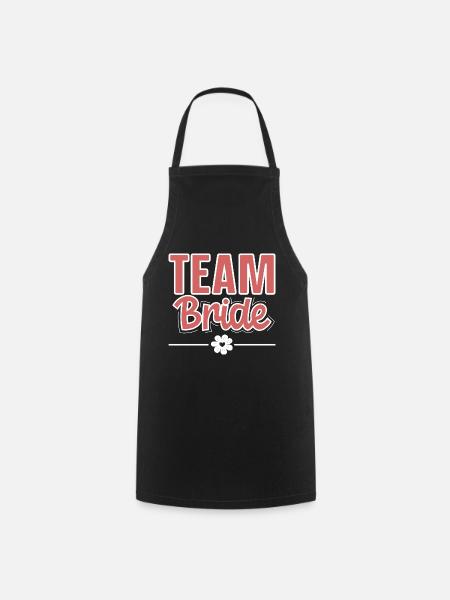Team Bride - Kochschürze - Schwarz