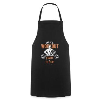 fitness - Cooking Apron - black - Front - AI Model Male 185 dark (185cm)