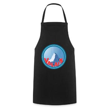 Valais cervin - Cooking Apron - black - Front - AI Model Male 185 dark (185cm)