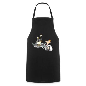 Waiter - Cooking Apron - black - Front - AI Model Male 185 dark (185cm)