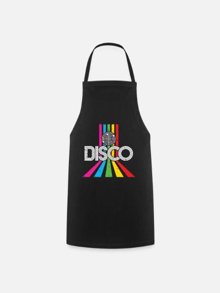 Disco 80's party retro 80's disco gift - Cooking Apron - black