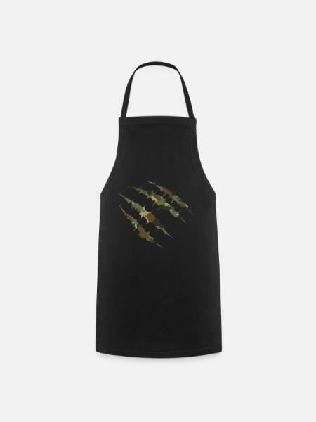 Combat Klauen - Camouflage Militär - Kochschürze - Schwarz
