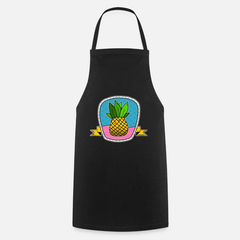 Pineapple Shield - Cooking Apron - black