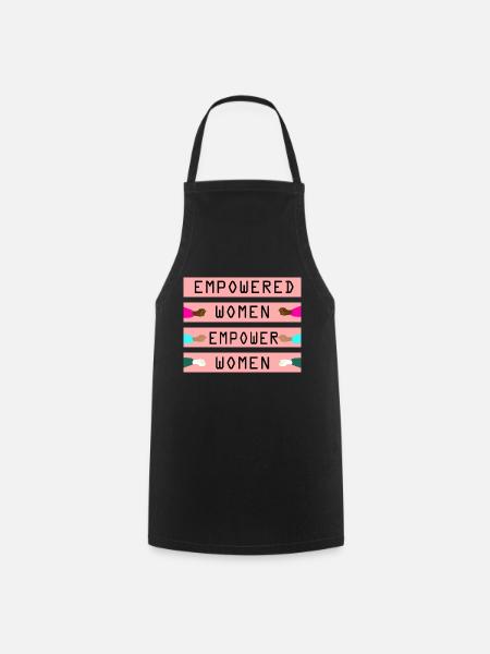empowered women empower women - Cooking Apron - black
