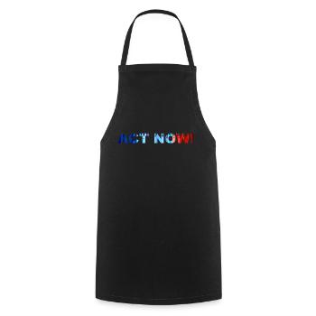 AGISSEZ MAINTENANT! - Tablier de cuisine - noir - Devant - AI Model Male 185 dark (185cm)