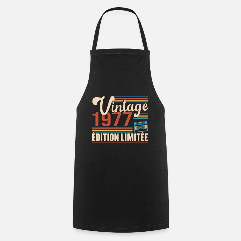 Vintage 1977 Edition Limitée - Tablier de cuisine - noir