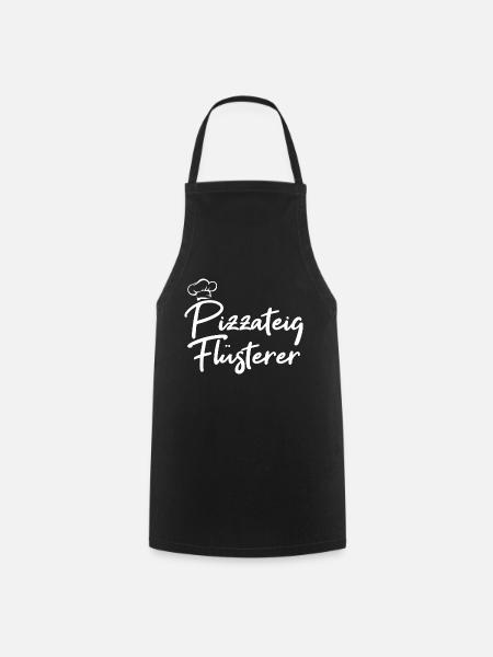 Pizzateig Flüsterer Pizzabäcker Geschenk - Kochschürze - Schwarz