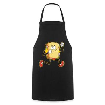 Sandwich Cardio Bodybuilding Fitness Treadmill - Cooking Apron - black - Front - AI Model Male 185 dark (185cm)
