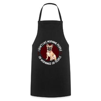French Bulldog Frenchie Französische Bulldogge - Cooking Apron - black - Front - AI Model Male 185 dark (185cm)