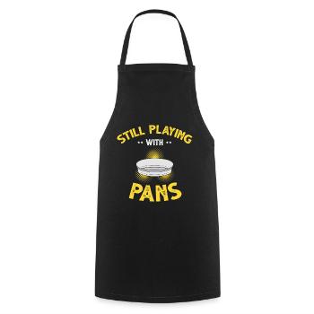 Gold Digger Gold Panning Gold Mining Designs - Cooking Apron - black - Front - AI Model Male 185 dark (185cm)
