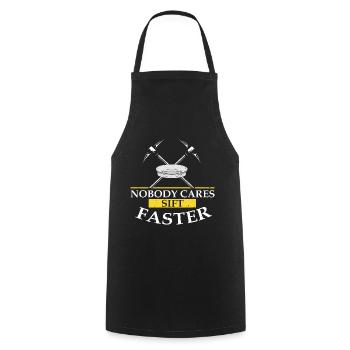 Gold Digger Gold Panning Gold Mining Designs - Cooking Apron - black - Front - AI Model Male 185 dark (185cm)