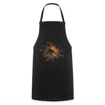 Volleyball Libero Color Splash - Tablier de cuisine - noir - Devant - AI Model Male 185 dark (185cm)