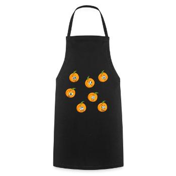 Peach - Cooking Apron - black - Front - AI Model Male 185 dark (185cm)