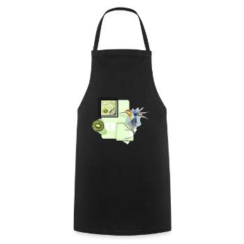 Photos esthétiques vertes chemises à capuche etc doux - Tablier de cuisine - noir - Devant - AI Model Male 185 dark (185cm)