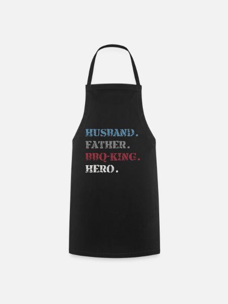 Honoring shirt for all fathers - Cooking Apron - black