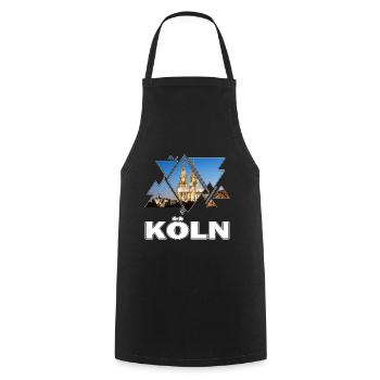 Cologne Cathedral Germany City Skyline Home Love - Cooking Apron - black - Front - AI Model Male 185 dark (185cm)