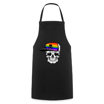 L’amour est l’amour Lgbtq - Tablier de cuisine - noir - Devant - AI Model Male 185 dark (185cm)