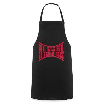 hell was full Quote - Cooking Apron - black - Front - AI Model Male 185 dark (185cm)