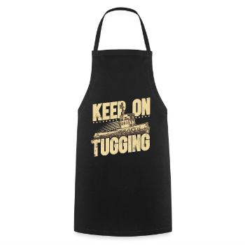Schlepper Schleppboot Tug Life - Cooking Apron - black - Front - AI Model Male 185 dark (185cm)