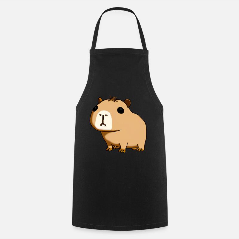 capybara - Kochschürze - Schwarz