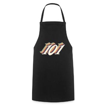 Jahrgang zum 101-jährigen Jubiläum - Kochschürze - Schwarz - Vorne - AI Model Male 185 dark (185cm)