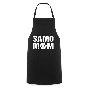 Samo Maman Samoyède Chiens - Tablier de cuisine - noir - Devant - AI Model Male 185 dark (185cm)