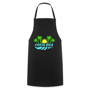 Costa Rica - Cooking Apron - black - Front - AI Model Male 185 dark (185cm)