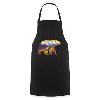 Mountains Mountain Hiking Hiking Mountain Hikers Hiking - Cooking Apron - black - Front - AI Model Male 185 dark (185cm)
