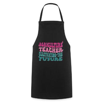 La formation des enseignants agricoles de demain - Tablier de cuisine - noir - Devant - AI Model Male 185 dark (185cm)