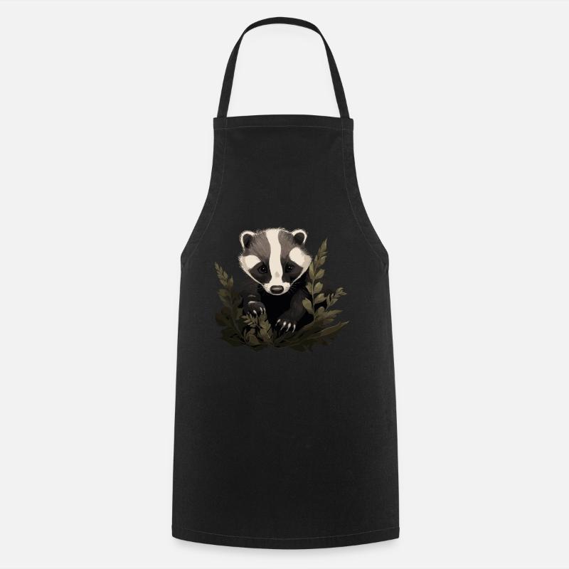 Baby Stinktier Skunk - Cooking Apron - black