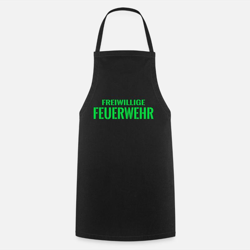 Freiwillige Feuerwehr Sprüche - Kochschürze - Schwarz