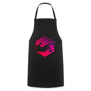 Climber Climbing Bouldering Boulder Climber - Cooking Apron - black - Front - AI Model Male 185 dark (185cm)